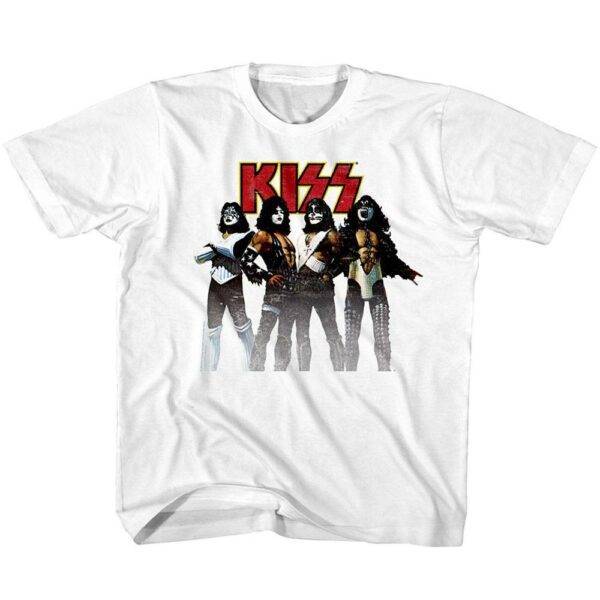 Kiss Rock Band Photo Kids T Shirt