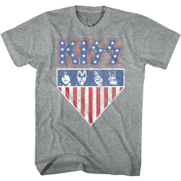 Kiss USA Stars & Stripes Men’s T Shirt