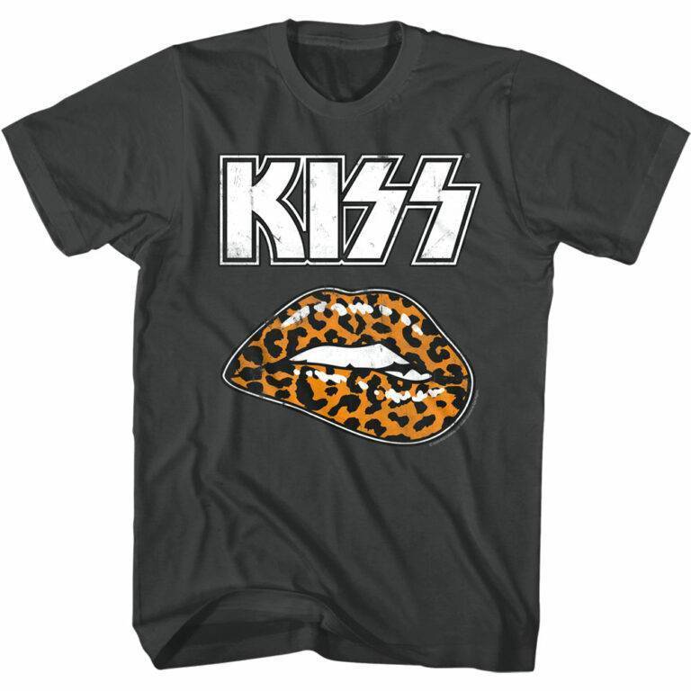 Kiss Leopard Lips Men’s T Shirt