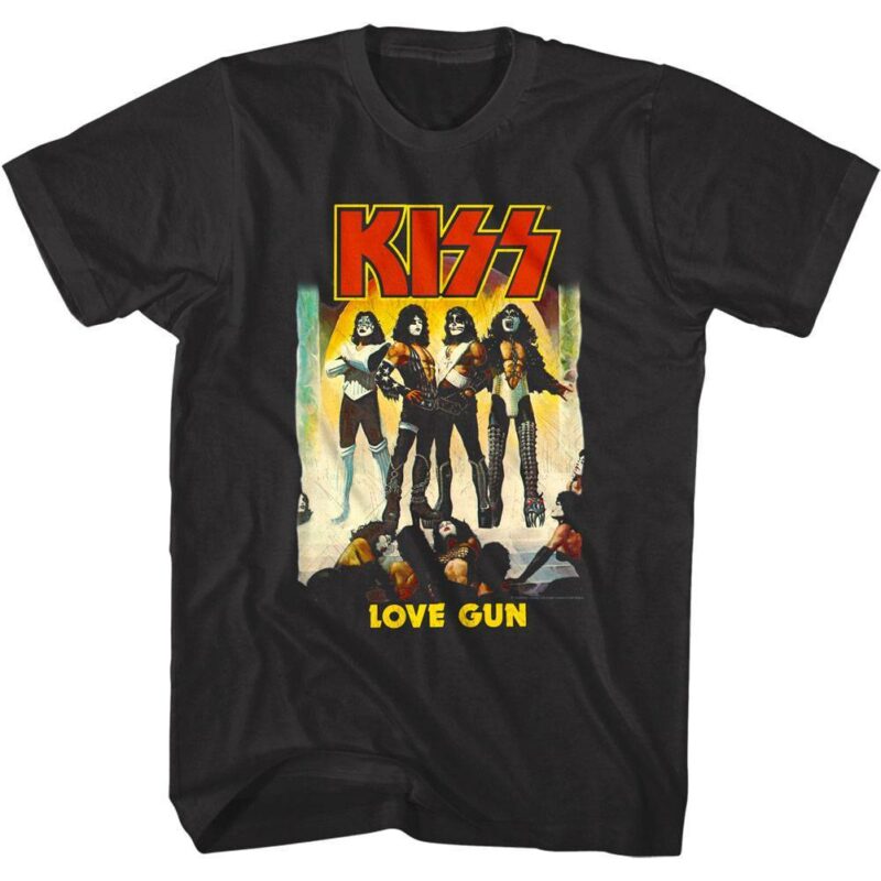 Kiss Love Gun Album Men’s T Shirt