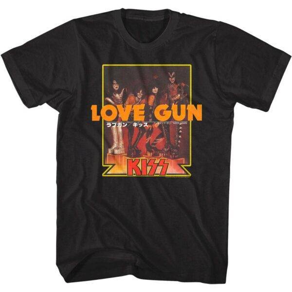 Kiss Japanese Love Gun Men’s T Shirt