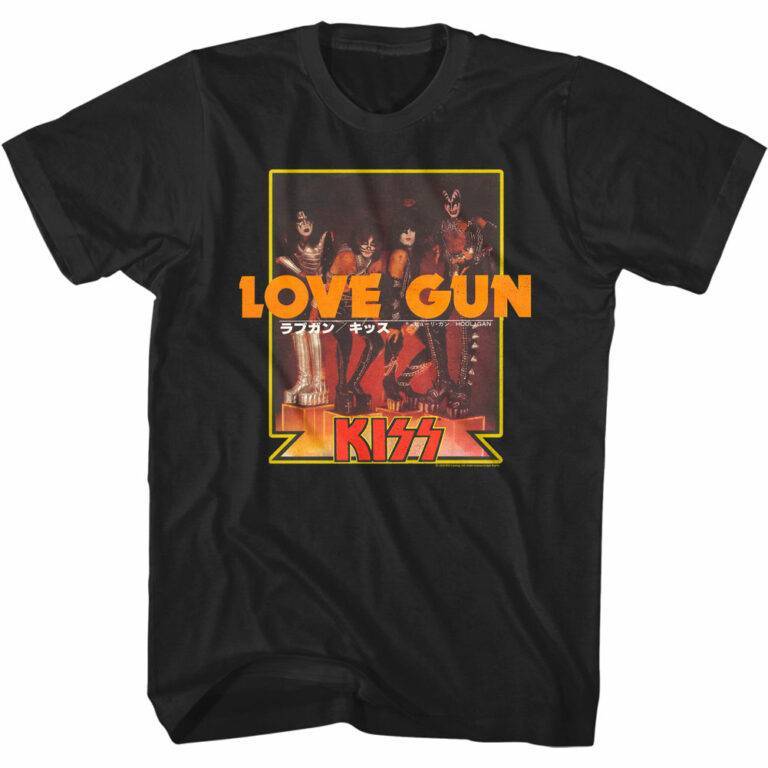 Kiss Japanese Love Gun Men’s T Shirt