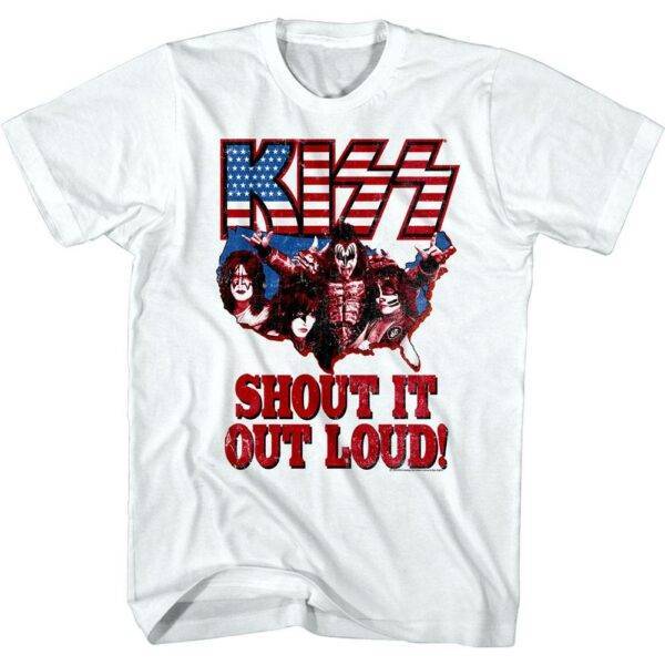 Kiss Shout it Out Loud USA Tour Men’s T Shirt