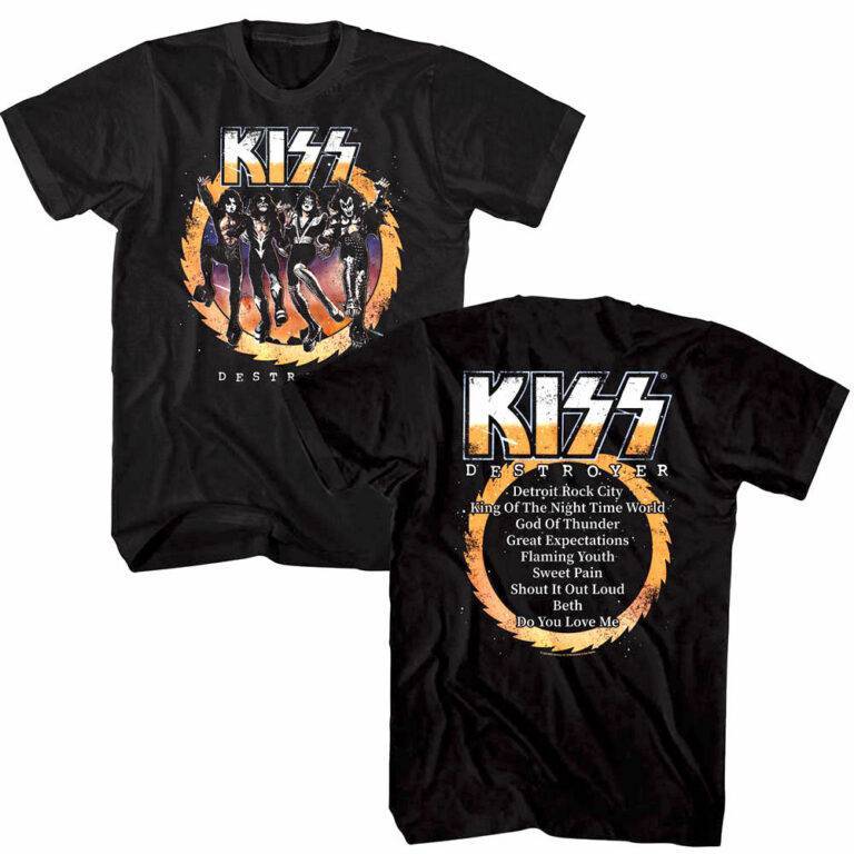 Kiss Destroyer Album Tracklist Men’s T Shirt