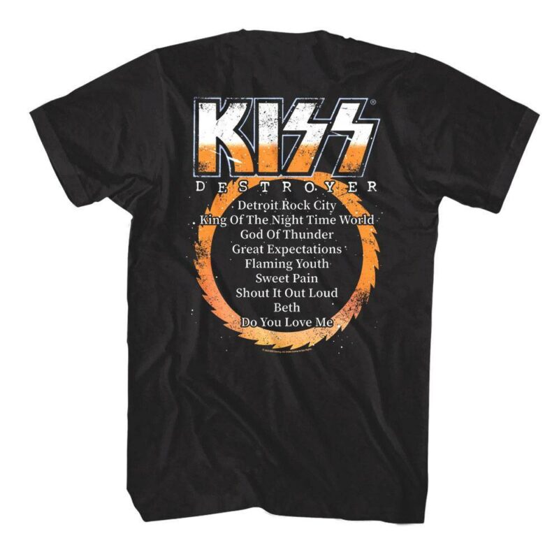 Kiss Destroyer Album Tracklist Men’s T Shirt