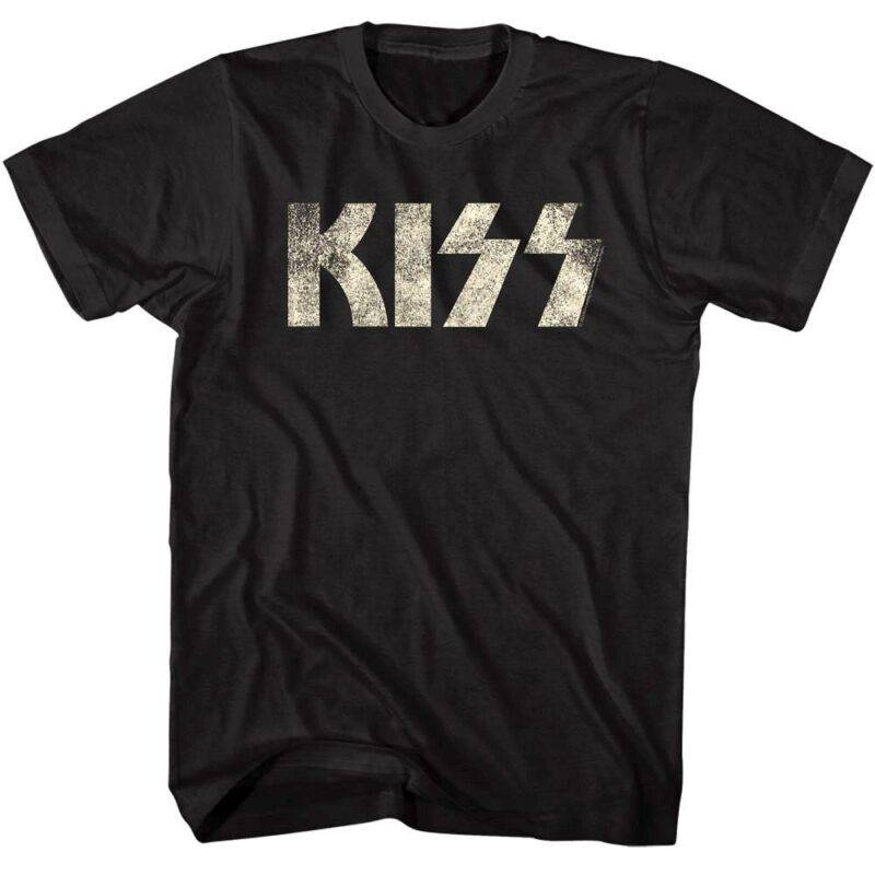 Kiss Faded Vintage Logo Men’s T Shirt