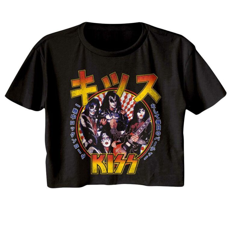 Kiss Rock & Roll All Nite Japanese Edition Women’s Crop Top