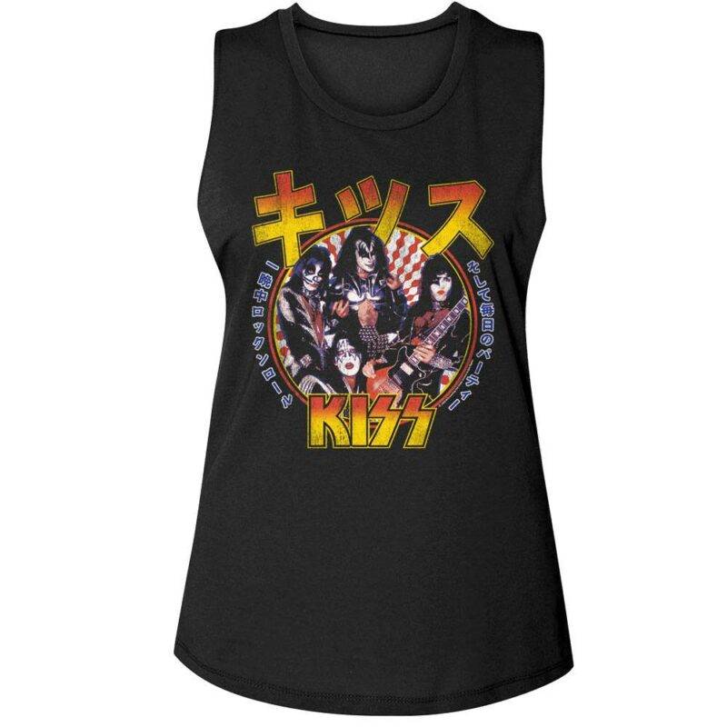 Kiss Rock & Roll All Nite Japanese Edition Women’s Tank