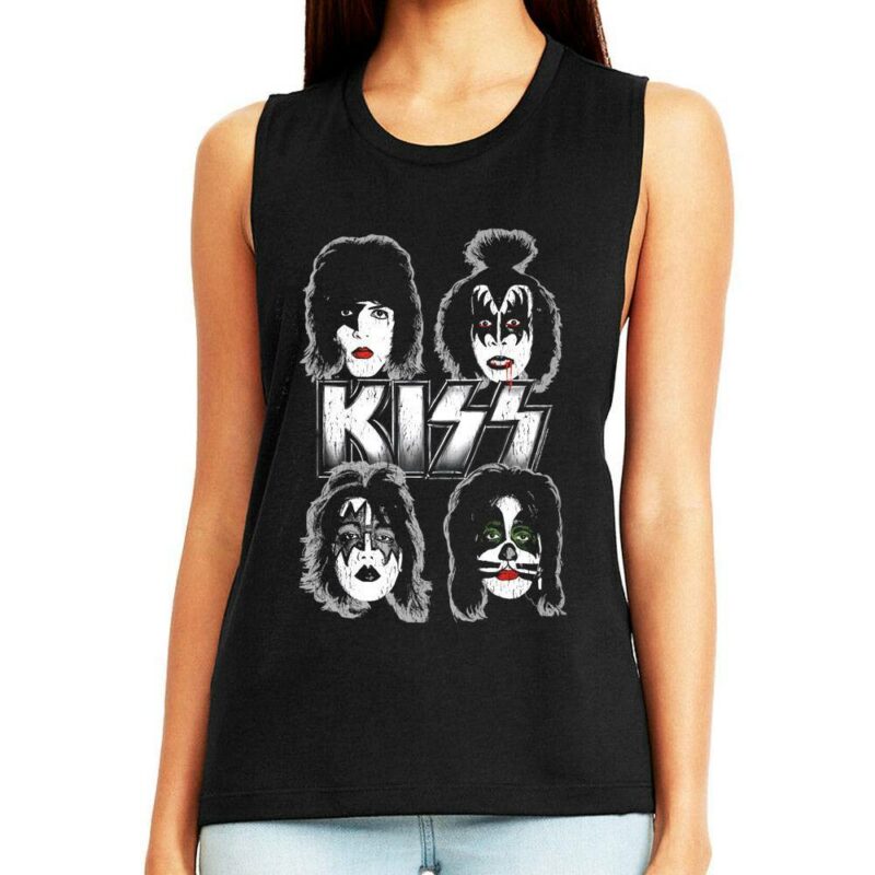 Kiss Dynasty Painted Faces Women’s Tank