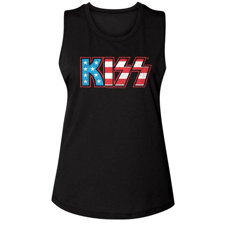 Kiss Star Spangled Logo Women’s Tank