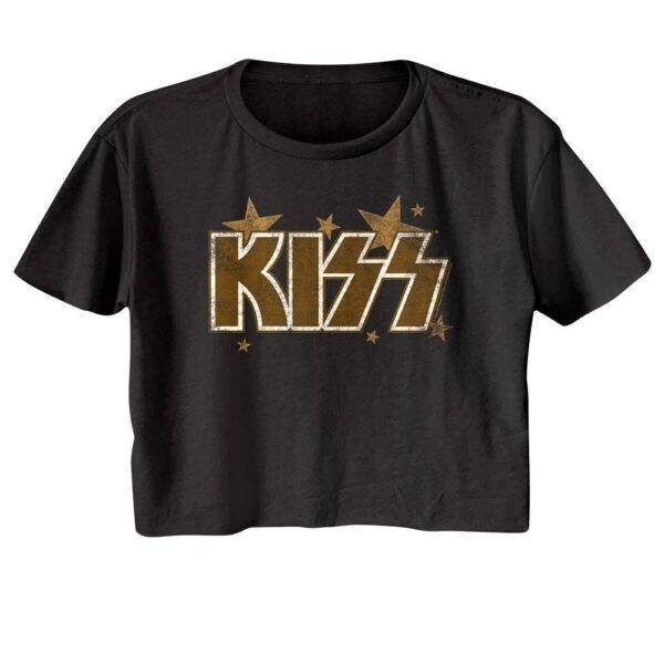 Kiss Vintage Stars Logo Women’s Crop Top