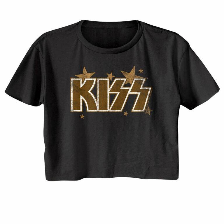 Kiss Vintage Stars Logo Women’s Crop Top