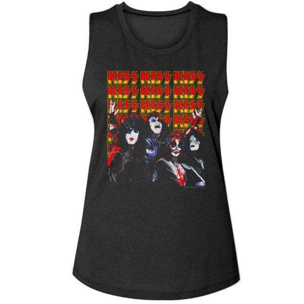 Kiss Rock Band Allover Women’s Tank