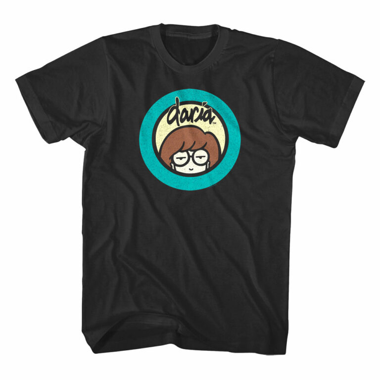 MTV Daria Peephole Logo Men's T Shirt Black