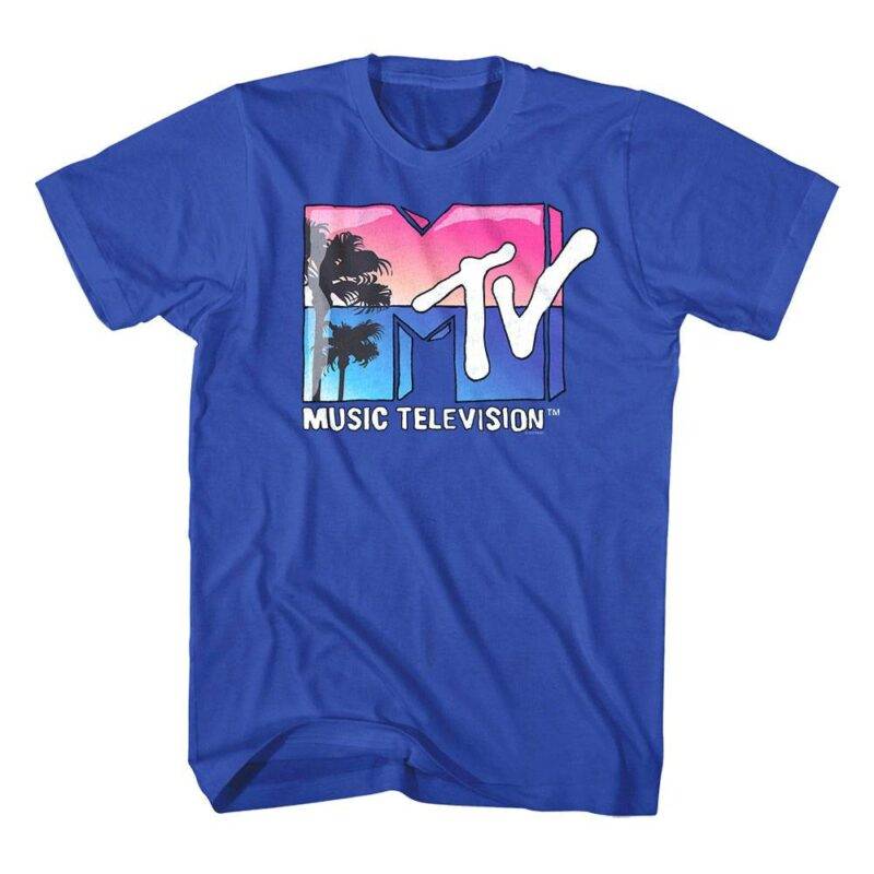 MTV Beach Sunset Logo Men’s T Shirt