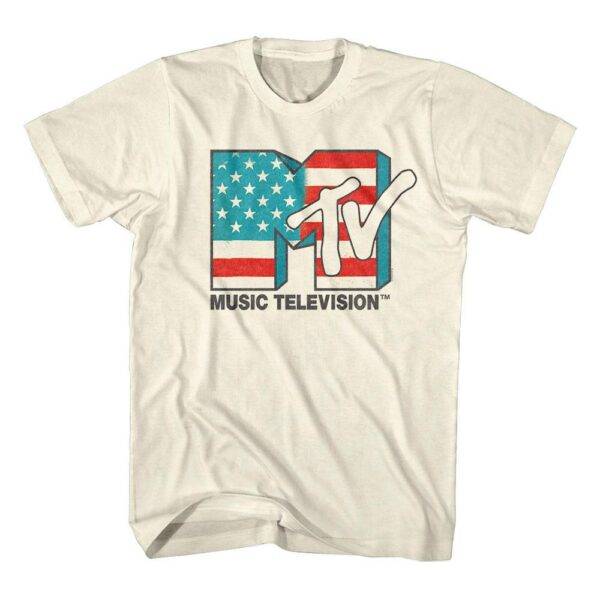 MTV Star Spangled Logo Men’s T Shirt