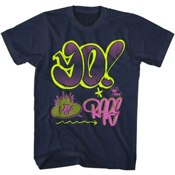 Yo MTV Raps Graffiti Logo Men’s T Shirt