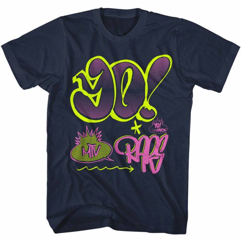 Yo MTV Raps Graffiti Logo Men’s T Shirt