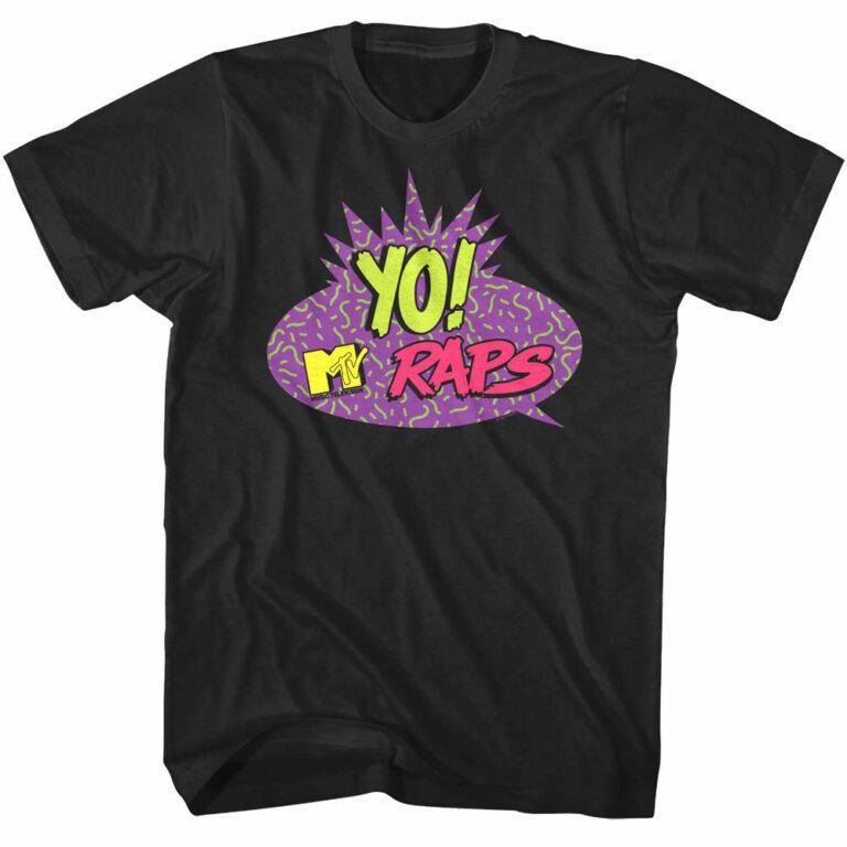 Yo MTV Raps Speech Bubble Men’s T Shirt