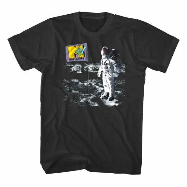 MTV Astronaut Flag on the Moon Men’s T Shirt