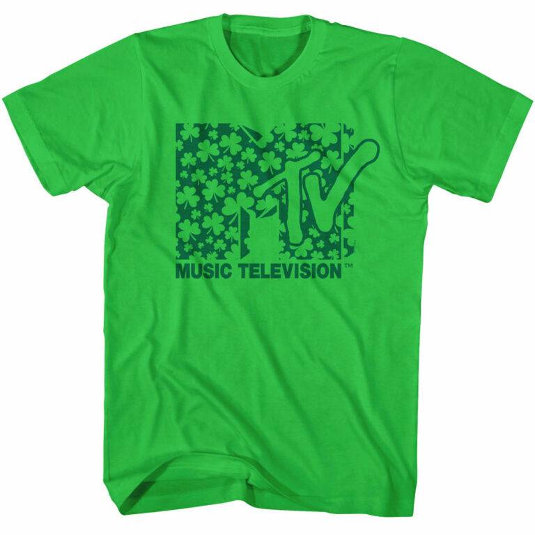 MTV Lucky Shamrock Logo Men’s T Shirt