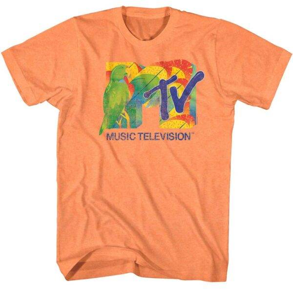 MTV Parrot Feathers Logo Men’s T Shirt