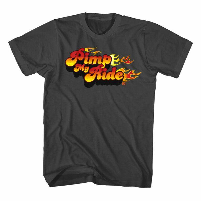 Pimp My Ride Flaming Logo Men’s T Shirt