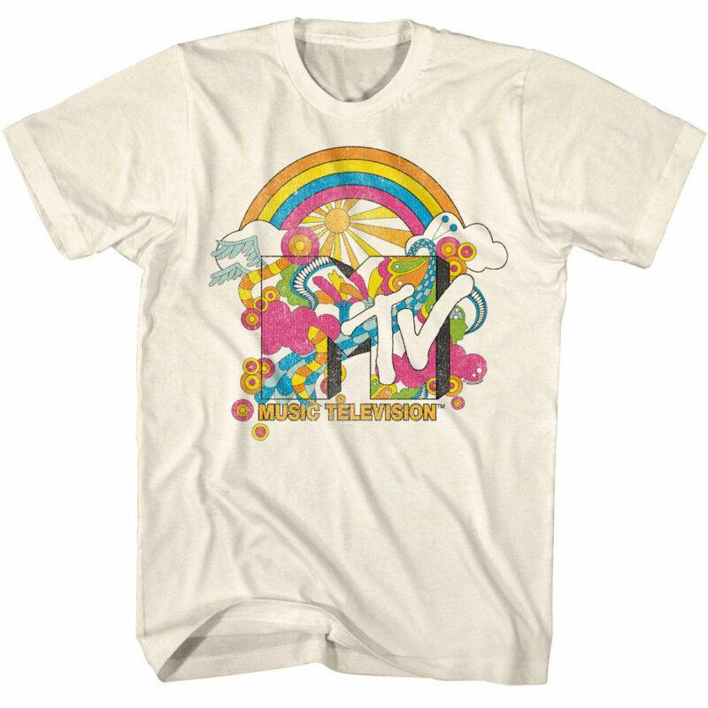 MTV Psychedelic Hippie Vibes Men’s T Shirt