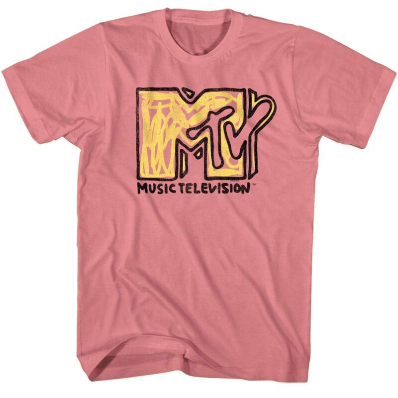 MTV Kid Scribbles Logo Men’s T Shirt