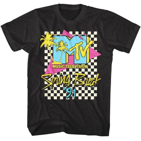 MTV Spring Break Checkered Past ’91 Men’s T Shirt