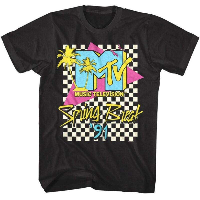 MTV Spring Break Checkered Past ’91 Men’s T Shirt