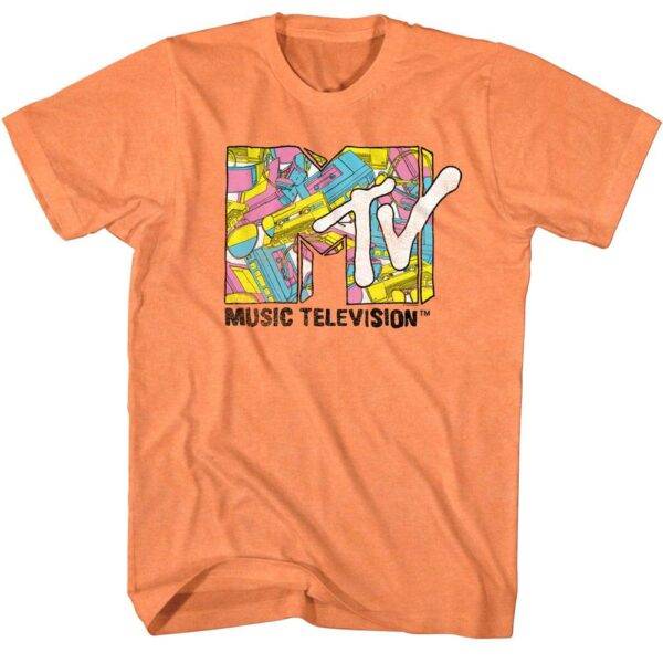 MTV Tape Cassette Collage Logo Men’s T Shirt