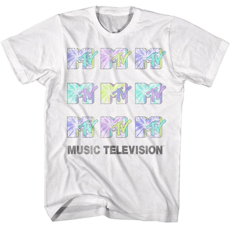 MTV Tie-Dye Logos Men’s T Shirt