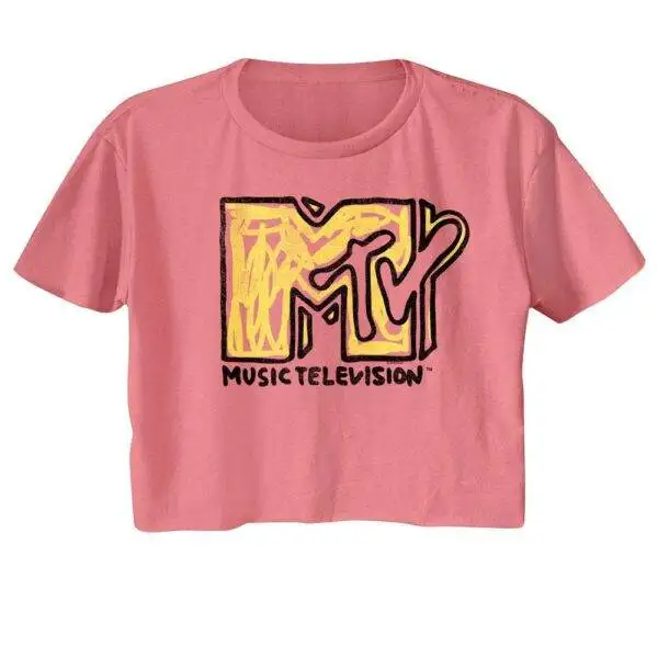 MTV Kid Scribbles Logo Women’s Crop Top