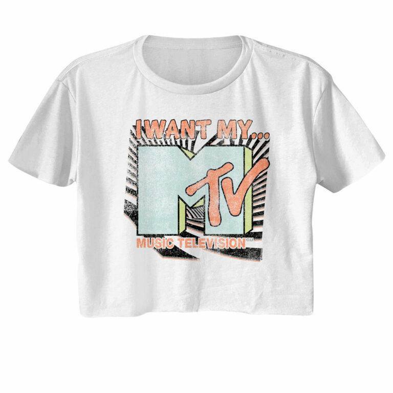 I Want my Vintage MTV Women’s Crop Top