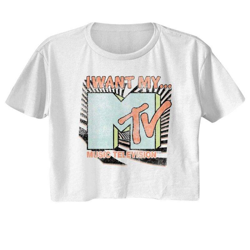 I Want my Vintage MTV Women’s Crop Top