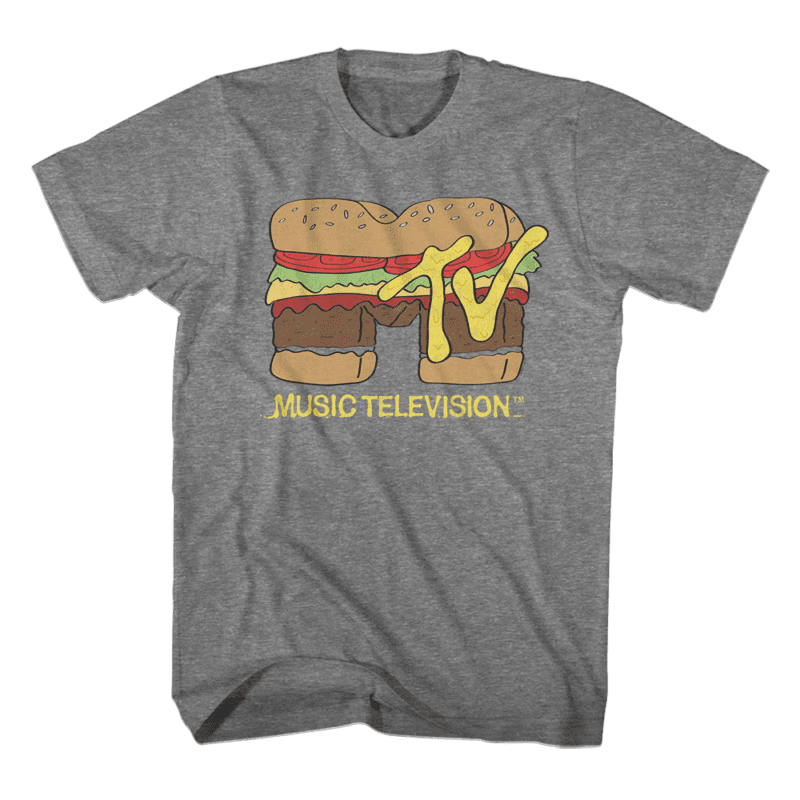 MTV Hamburger Logo Men’s T Shirt