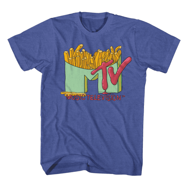 MTV French Fries Logo Men’s T Shirt