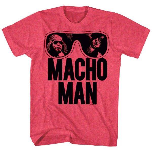 Macho Man Sunglasses Men’s Red T Shirt