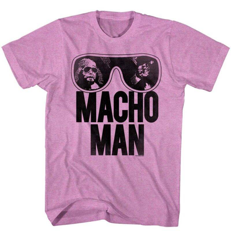 Macho Man Sunglasses Men’s Purple T Shirt