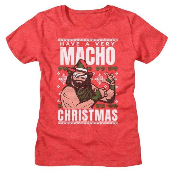 Macho Man Tacky Christmas Women’s T Shirt