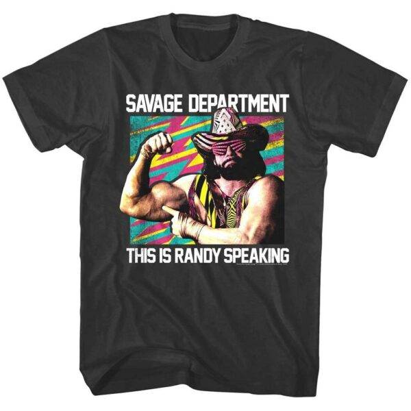 Macho Man Savage Department Randy Speaking Men’s T Shirt