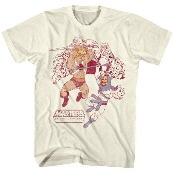 He-Man Beating Skeletor at Grayskull Men’s T Shirt