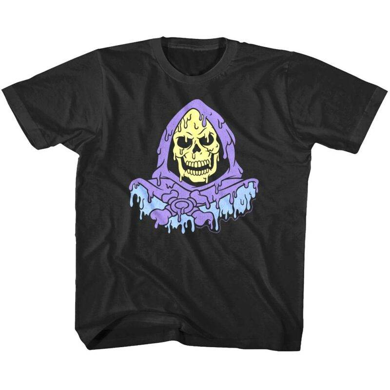 Skeletor Melting Kids T Shirt