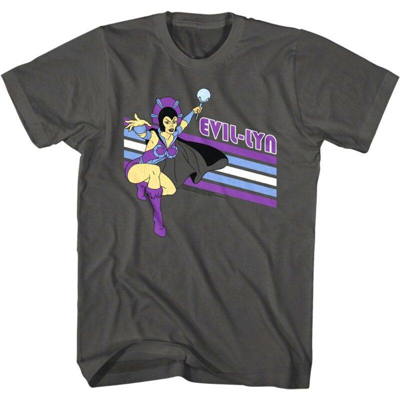 Masters of the Universe Evil-Lyn Retro Stripes Men’s T Shirt