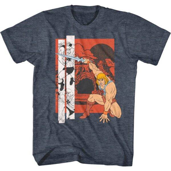 He-Man Defending Castle Grayskull Men’s T Shirt