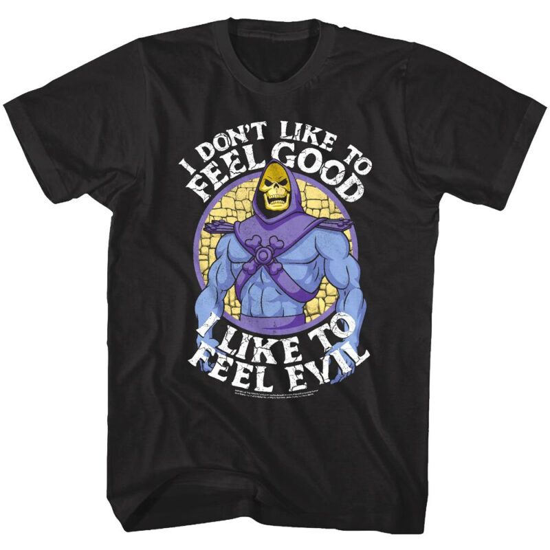 Skeletor I Like to Feel Evil Men’s T Shirt