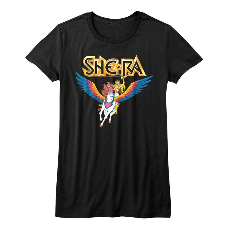 She-Ra Riding Swiftwind Unicorn Women’s T Shirt