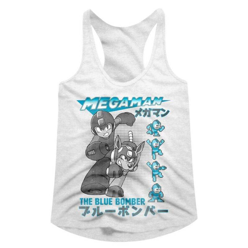 Megaman Rokkuman Blue Bomber Tank Top