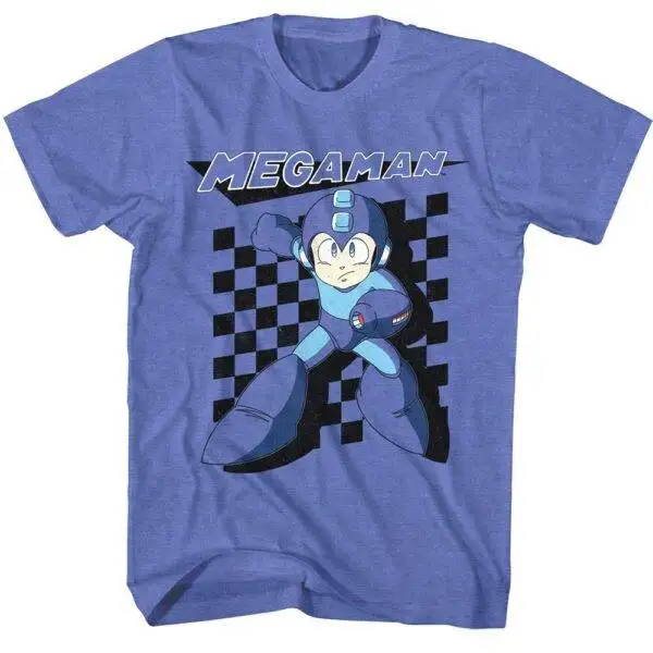 Megaman Checkered Flag T-Shirt